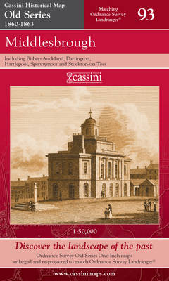 Middlesbrough - Cassini Old Series Historical Map No. 93 (Sheet map, folded)