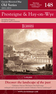 Presteigne and Hay-on-Wye - Cassini Old Series Historical Map No. 148 (Sheet map, folded)