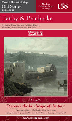 Tenby and Pembroke - Cassini Old Series Historical Map No. 158 (Sheet map, folded)