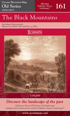 The Black Mountains - Cassini Old Series Historical Map No. 161 (Sheet map, folded)