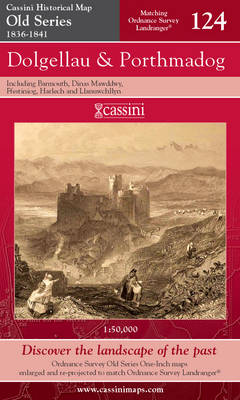 Dolgellau and Porthmadog - Cassini Old Series Historical Map No. 124 (Sheet map, folded)