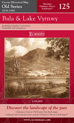 Bala and Lake Vyrnwy - Cassini Old Series Historical Map No. 125 (Sheet map, folded)