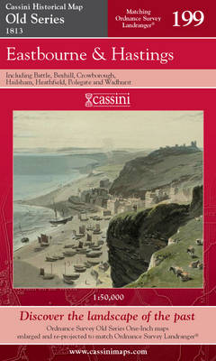 Eastbourne and Hastings - Cassini Old Series Historical Map No. 199 (Sheet map, folded)