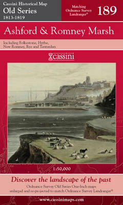 Ashford and Romney Marsh - Cassini Old Series Historical Map No. 189 (Sheet map, folded)