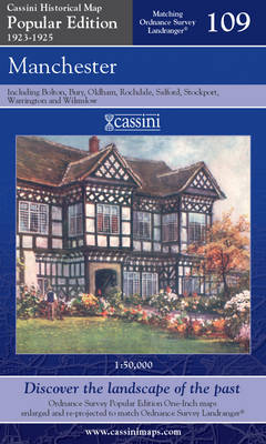 Manchester - Cassini Popular Edition Historical Map No. 109 (Sheet map, folded)