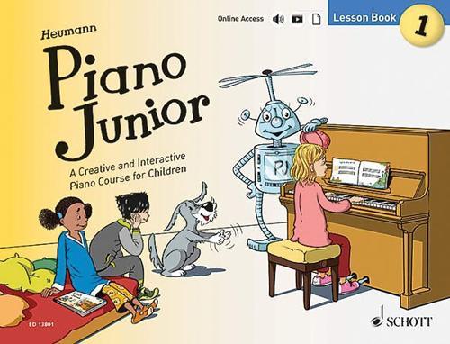 Piano Junior: A Creative and Interactive Piano Course for Children: Lesson Book 1 (Paperback)