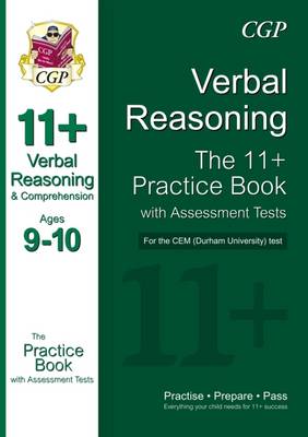 11+ Verbal Reasoning Practice Book with Assessment Tests (Ages 9-10) for the Cem Test (Paperback)