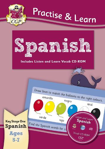 Practise & learn activity books with vocab CD-Rom: Spanish ages 5-7 (Paperback)