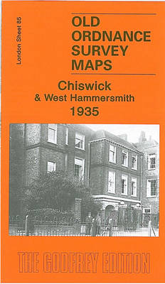 Chiswick and West Hammersmith 1935: London Sheet 85 - Old Ordnance Survey Maps of London (Sheet map, folded)
