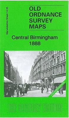 Central Birmingham 1888: Warwickshire Sheet 14.05a - Old Ordnance Survey Maps of Warwickshire (Sheet map, folded)