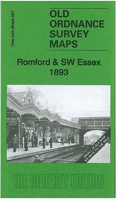 Romford & SW Essex 1893: One Inch Sheet 257 - Old Ordnance Survey Maps - Inch to the Mile (Sheet map, folded)