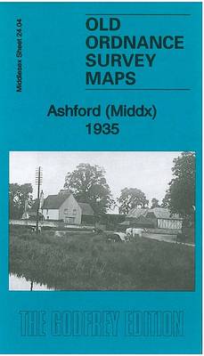 Ashford (Middlesex) 1935: Middlesex Sheet 24.04 - Old Ordnance Survey Maps of Middlesex (Sheet map, folded)