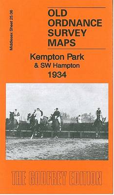 Kempton Park & SW Hampton 1934: Middlesex Sheet 25.06 - Old Ordnance Survey Maps of Middlesex (Sheet map, folded)