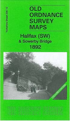 Halifax (SW) & Sowerby Bridge 1892: Yorkshire Sheet 230.12 - Old Ordnance Survey Maps of Yorkshire (Sheet map, folded)