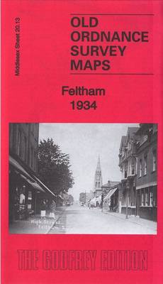 Feltham 1934: Middlesex Sheet 20.13B - Old Ordnance Survey Maps of Middlesex (Sheet map, folded)