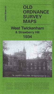 West Twickenham & Strawberry Hill 1934: London Sheet 121.4 - Old Ordnance Survey Maps of London (Sheet map, folded)