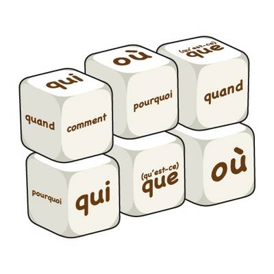 French Question Words (pack of 6 dice): Word Dice