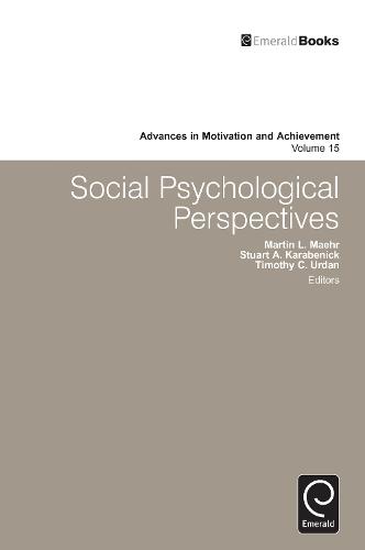 Social Psychological Perspectives by Martin L. Maehr, Stuart A ...