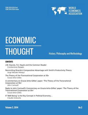 Economic Thought, Vol 3, No 2, 2014 (Paperback)