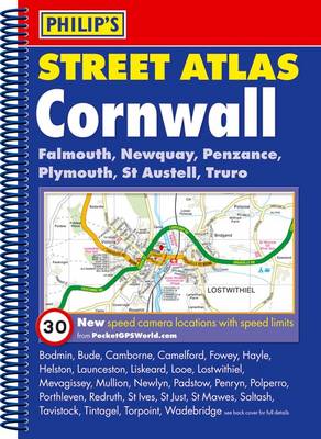 Philip's Street Atlas Cornwall - Philip's Street Atlases (Spiral bound)