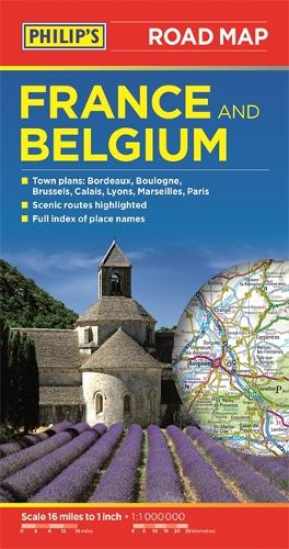 Philip's Road Map France and Belgium (Paperback)