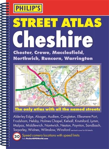 Philip's Street Atlas Cheshire - Philip's Street Atlas (Spiral bound)