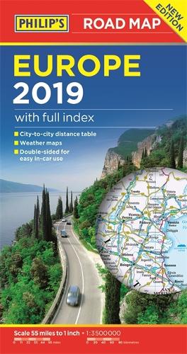 Philip's Europe Road Map - Philip's Sheet Maps (Paperback)