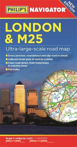 Philip's London and M25 Navigator Road Map (Paperback)