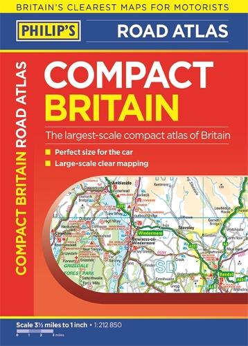 Philip's Compact Britain Road Atlas: Flexi A5 - Philip's Road Atlases (Paperback)