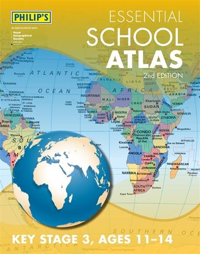 Philip's Essential School Atlas - Philip's World Atlas (Hardback)