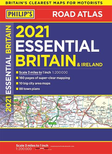 2021 Philip's Essential Road Atlas Britain and Ireland by Philip's Maps ...