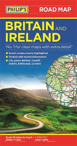 Philip's Britain and Ireland Road Map - Philip's Sheet Maps (Paperback)