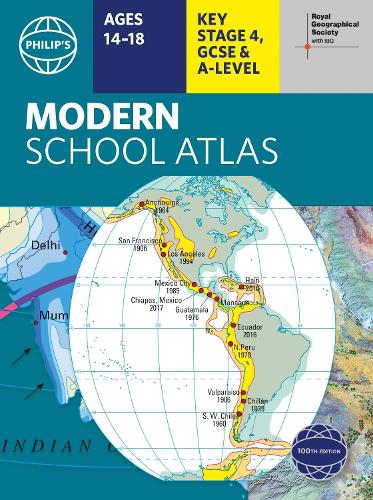 Philip's RGS Modern School Atlas: 100th edition - Philip's World Atlas (Paperback)