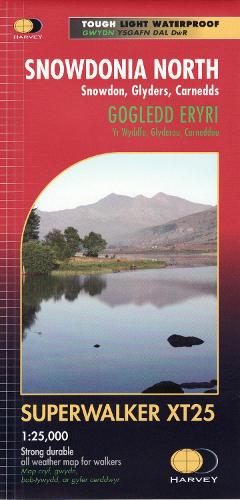 Snowdonia North XT25: Snowdon, Glyders, Carnedds (Sheet map, folded)