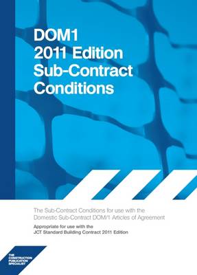 DOM1 2011 Edition Subcontract Conditions (Paperback)
