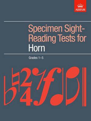Specimen Sight-Reading Tests for Horn, Grades 1-5 - ABRSM Sight-reading (Sheet music)