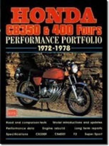Honda CB 350 and 400 Fours, 1972-78 - Performance Portfolio (Paperback)