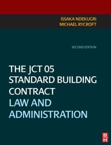 The JCT 05 Standard Building Contract (Paperback)