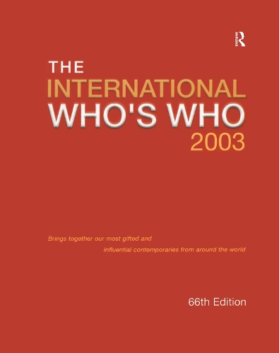 The International Who's Who Book and Online Bundle (Hardback)