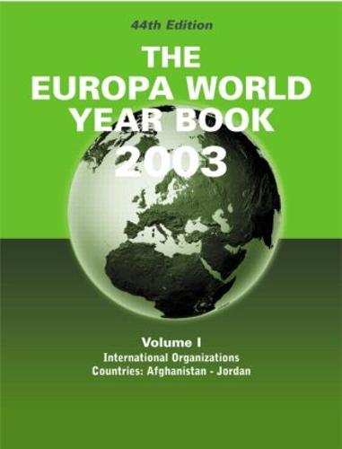 Europa World Year Book V1 USA 2002 (Hardback)