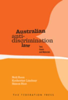 Australian Anti-Discrimination Law (Paperback)