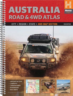Australia Road & 4WD Atlas: HEMA.A.040SP (Spiral bound)