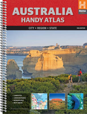 Australia Handy Atlas: Hema.A.002SP (Spiral bound)