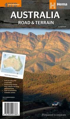 Australia Road and Terrain Map 2014 (Sheet map, folded)