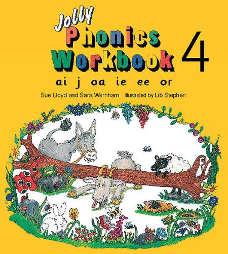 Jolly Phonics Workbook 4: in Precursive Letters (British English edition) - Jolly Phonics: Workbook (Paperback)
