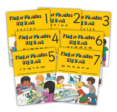 Finger Phonics Big Books 1-7: in Precursive Letters (BE) (Paperback)