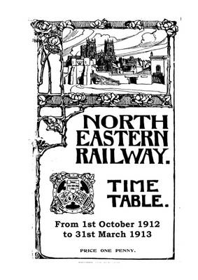 NER Passenger Timetable, October 1912 - March 1913 (Spiral bound)