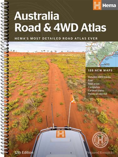 Australia Road and 4WD atlas spiral 2018 (Spiral bound)
