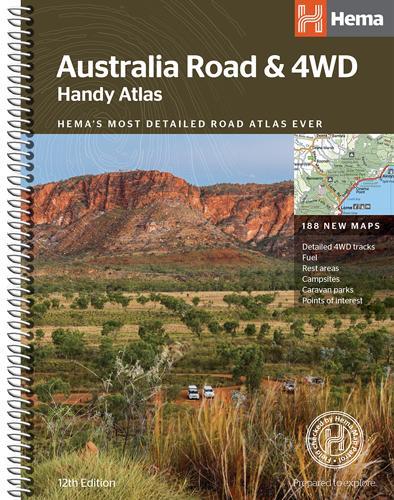 Australia Road and 4WD handy atlas B5 spiral 2018 (Spiral bound)