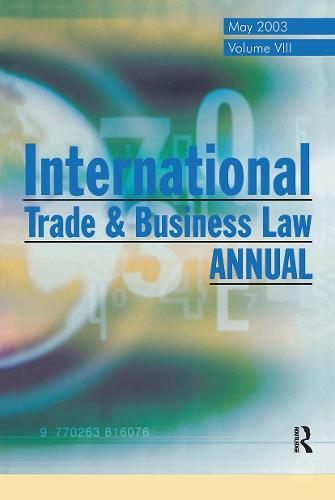 International Trade and Business Law Review: Volume VIII (Paperback)